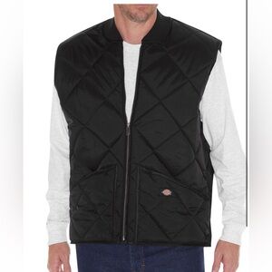 NWT-Dickies Men's Black Quilted Vest